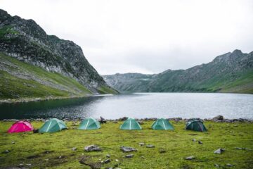 camping en bord de lac